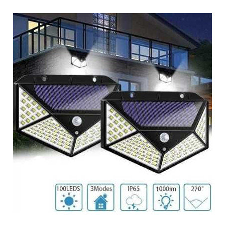 Соларна LED лампа с три посоки на осветяване