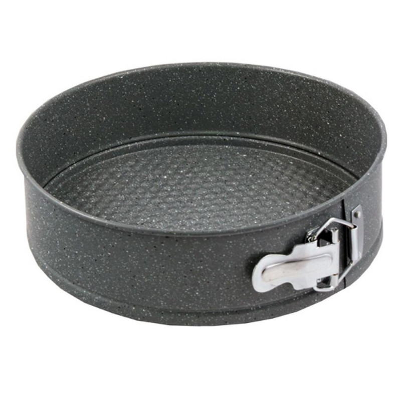 Форма за печене-ринг с падащо дъно Voltz V51223GB26, 26 cm, Въглеродна стомана, Мраморно незалепващо покритие, Сив