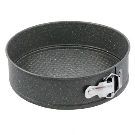 Форма за печене-ринг с падащо дъно Voltz V51223GB26, 26 cm, Въглеродна стомана, Мраморно незалепващо покритие, Сив