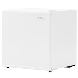 Хладилник мини Tesla RS0400M1, 43 l, Клас F, 100 kWh/година, Реверсивнa вратa, Бял