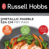Тиган Russell Hobbs RH02799EU7, 24 см, Metallic Marble покритие, Индукция, Без PFOA, Сив