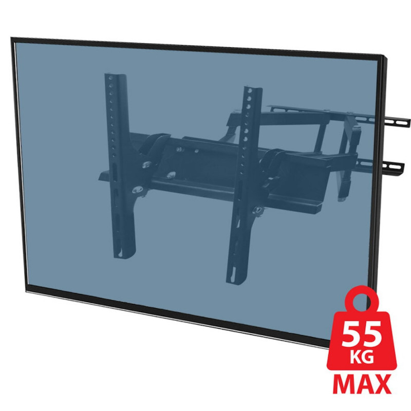 Стойка за телевизор Esperanza ERW004, Стенен монтаж, От 26 до 70 inch, Макс 55 кг, Vesa 400x400, Черен