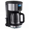 Кафемашина Russell Hobbs 20680-56 Buckingham, 1000 W, 10 чаши, 1.25 l, 24-часов таймер, Противокапкова система, Черен/сребрист