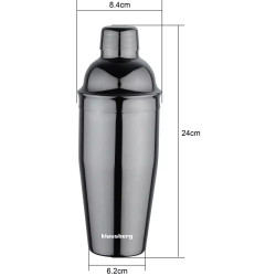 Шейкър за коктейли Klausberg KB 7648, 750 ml, Огледален, Графит/сив