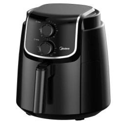 Фритюрник с горещ въздух AirFryer Midea MF-TN35D2, 1500W, 3.5 L, Технология DUALCYCLONE Rapid Air, Черен