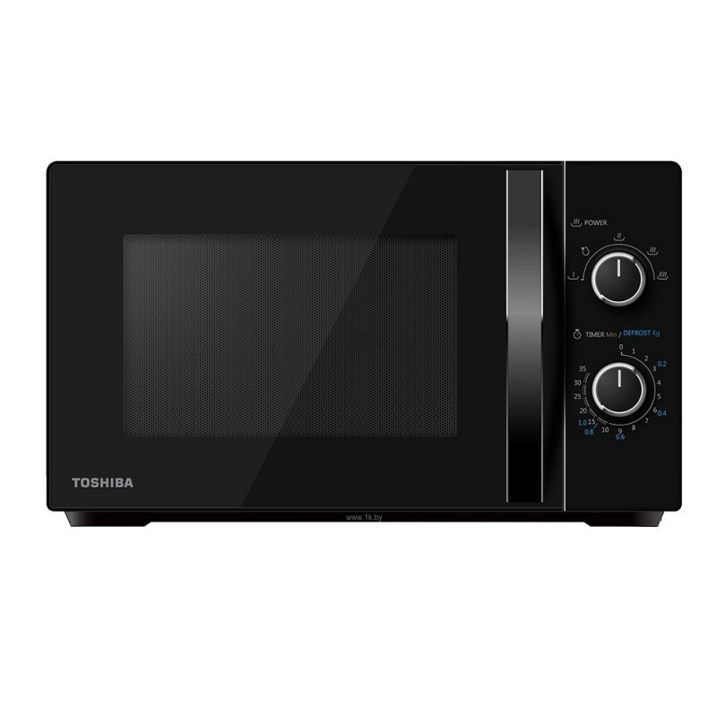 Микровълнова фурна Toshiba MW2-MG20PBK, 800W, 20L, Размразяване, Таймер, Грил, 5 Степени, Черен