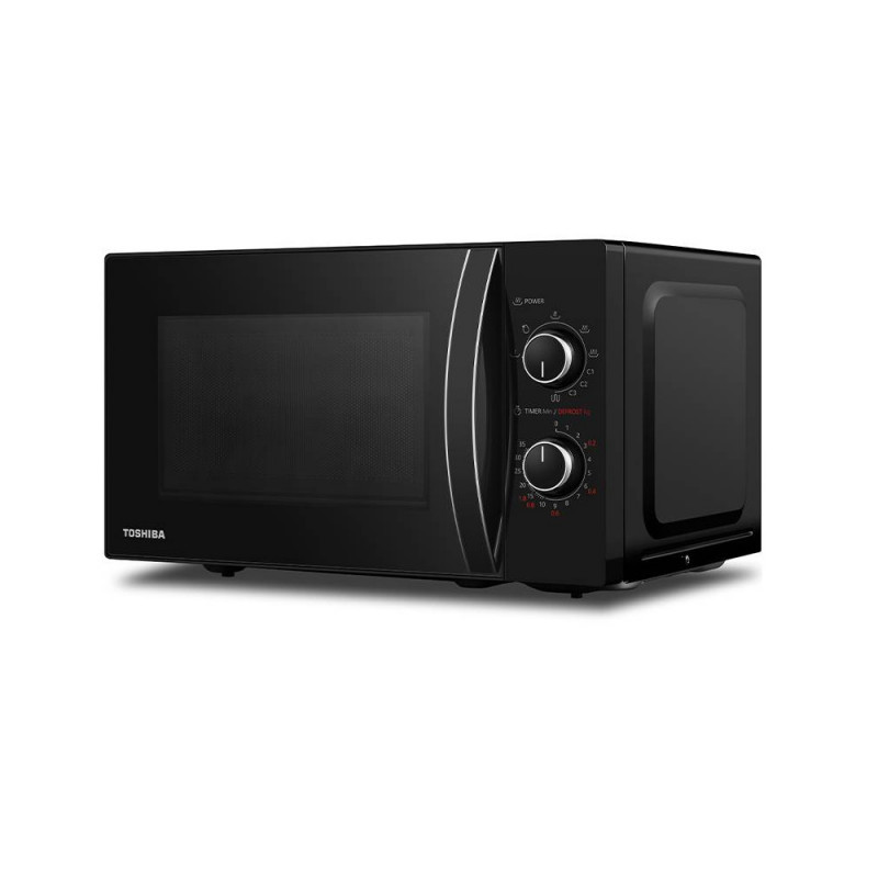 Микровълнова фурна Toshiba MW2-MG20PBK, 800W, 20L, Размразяване, Таймер, Грил, 5 Степени, Черен