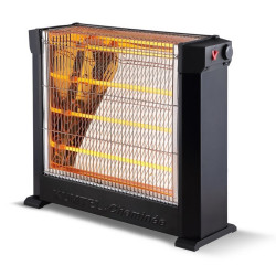 Кварцова печка KUMTEL HEATER KS-2760, 2200W, Защита при преобръщане, 4 Реотана, Термостат, Черен