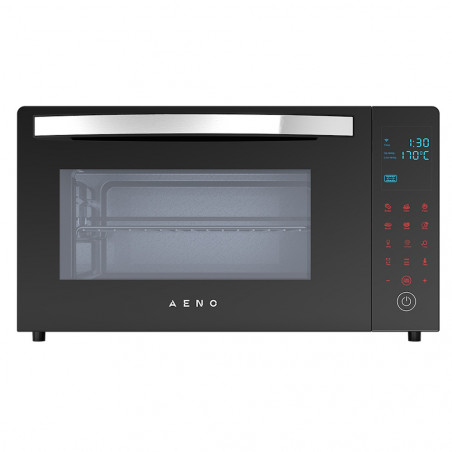 Електрическа Фурна AENO AEO0001, 1600W, 30 л, 8 Програми, Конвекция, Тоuch screen, LED дисплей, Осветление, Черен