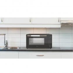 Електрическа Фурна AENO AEO0001, 1600W, 30 л, 8 Програми, Конвекция, Тоuch screen, LED дисплей, Осветление, Черен