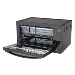 Електрическа Фурна AENO AEO0001, 1600W, 30 л, 8 Програми, Конвекция, Тоuch screen, LED дисплей, Осветление, Черен