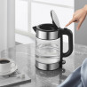 Електрическа кана Xiaomi Electric Glass Kettle, 2200 W, 1.7l, Стъклен корпус, Автоматично изключване, LED, Черен