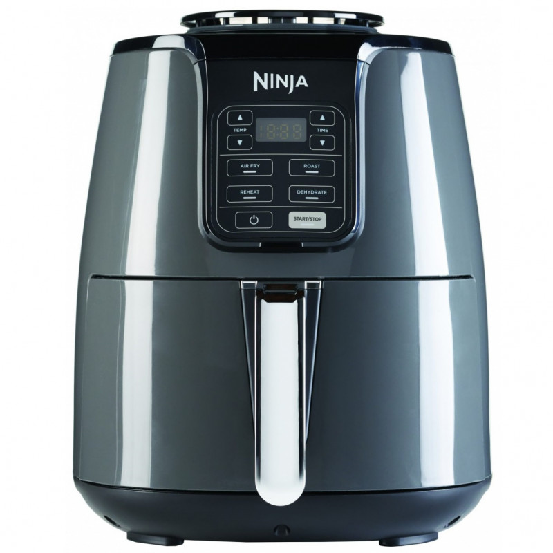 Фритюрник с горещ въздух NINJA AF100EU, 1550W, 3.8L, 4 функции, Без BPA, Черен/сив