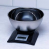 Кухненска везна с купа Kinghoff KH 1828, 5 кг, 2 л, LCD дисплей, ТАРА, Черен