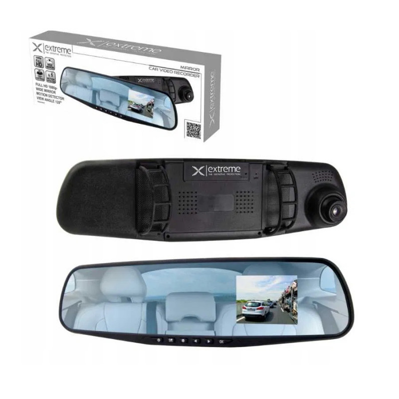 Видеорекордер за автомобил Esperanza XDR103 Extreme, Микрофон, Вграден високоговорител, Сензор за движение, Черен