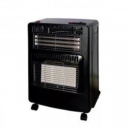 Печка за отопление газ+електричество Elite EGERH-1218, 4200W, 3 степени, Инфрачервени керамични плочи, Черен
