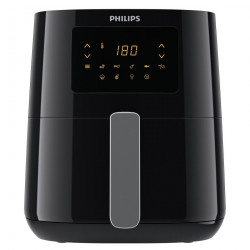 Фритюрник с горещ въздух Philips HD9252/70, 4.1L, 1400W, LED, 7 програми, 90% по-малко мазнини, Rapid Air, Черен