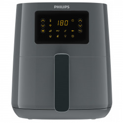 Фритюрник с горещ въздух Philips HD9255/60, 4.1L, 1400W, Rapid Air, 7 програми, Управление чрез телефон, Сив