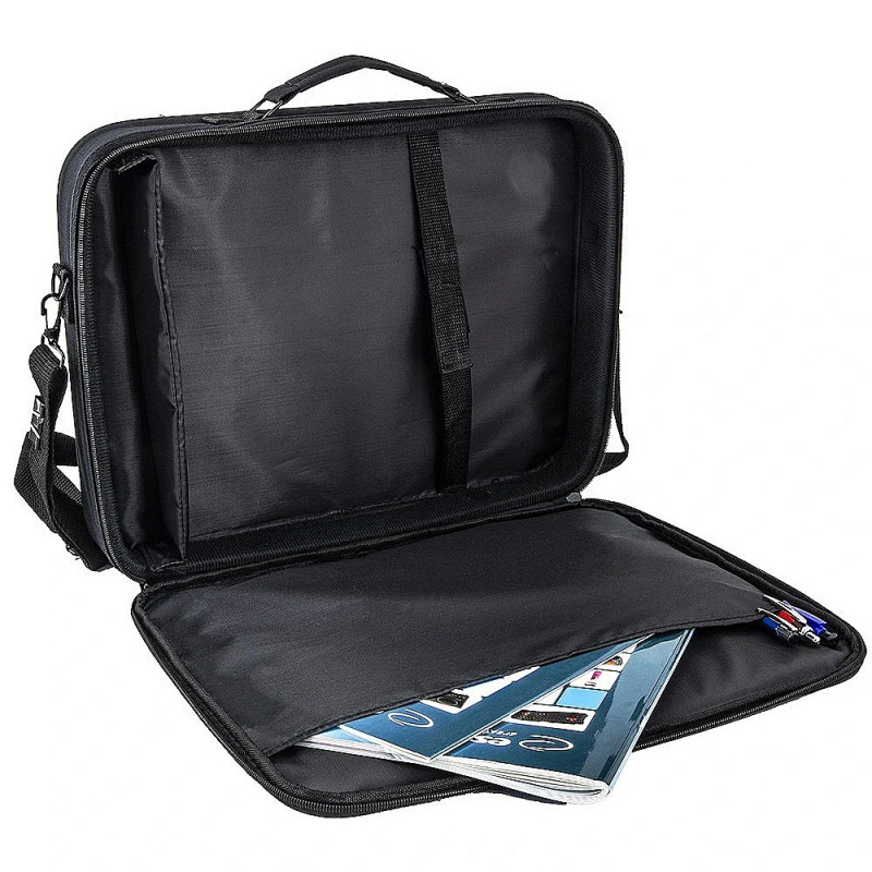 Чанта за лаптоп Esperanza ET101R, 15.6", Дълга дръжка, Джоб за документи, Черен/червен