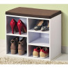 Шкаф за съхранение на обувки Kesper 15915, 5 отделения, Мека повърхност за сядане, Бял