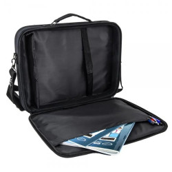Чанта за лаптоп Esperanza ET101B, 15.6", Дълга дръжка, Джоб за документи, Черен/син