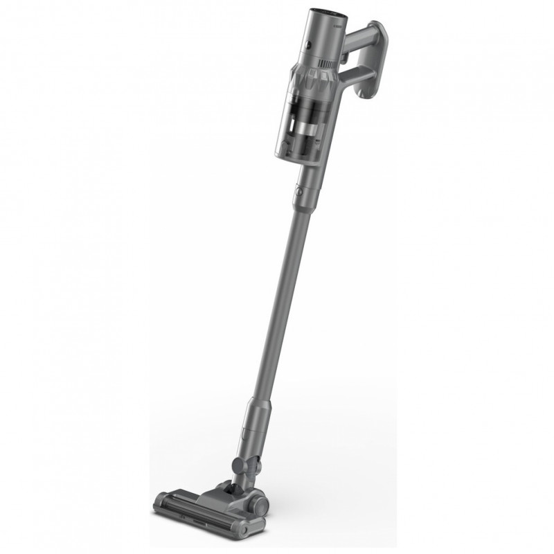 Вертикална прахосмукачка AENO ASC0003, Безжична работа, 28 kPa, 2000 mAh, 500 ml, LED дисплей, 3 режима на работа, Миещ се филтър, Сив
