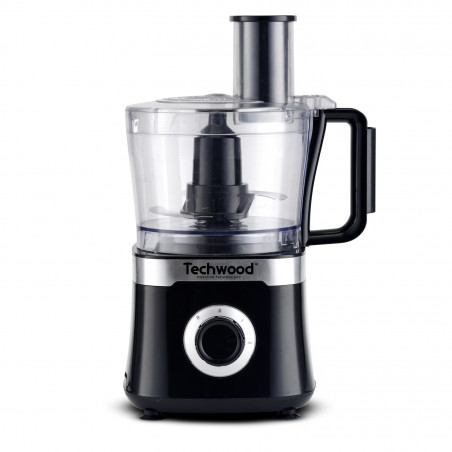Кухненски робот Techwood TRO-6856, 800W, 1.5L, 2 скорости, Пулс функция, Нехлъзгащи се крачета, Черен