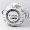 Тенджера Goldmann GM 8017-24W, 24х15 см, 6.2 литра, Емайлирана, Хромирани дръжки, Индукционен, Бял/Мрамор