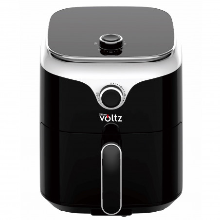 Фритюрник с горещ въздух AirFryer Oliver Voltz OV51980V, 1400W, 3.5L, Таймер, 80-200C, Черен