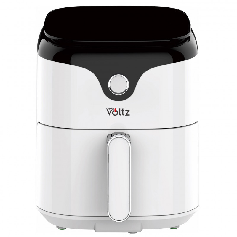 Фритюрник с горещ въздух AirFryer Oliver Voltz OV51980VD, 1400W, 3.5L, 10 програми, Дигитален, Таймер, 80-200C, Бял