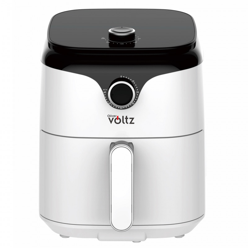 Фритюрник с горещ въздух AirFryer Oliver Voltz OV51980V, 1400W, 3.5L, Таймер, 80-200C, Бял