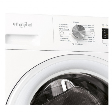 Пералня Whirlpool FFL 6238W EE, 1200 об/мин, 6.00 kg, Таймер, 15 програми, Клас D, Бял