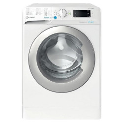 Пералня Indesit BWE 81485X WS EE, Инверторен мотор, 1400 об/мин, 8 kg, Клас B, LCD дисплей, Таймер, Бял