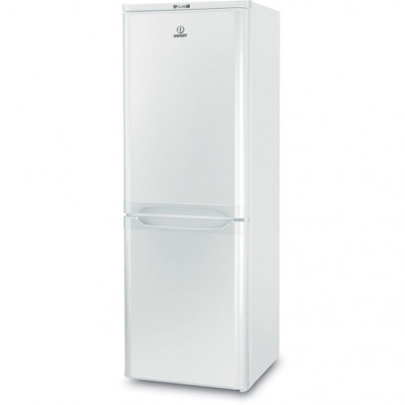 Хладилник с фризер Indesit NCAA 55, 233 kWh/г, 150+56 l, Клас F, Автоматично размразяване, Статична охлаждаща система, Бял