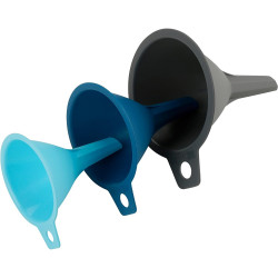 Комплект 3 бр фунии Tasty 678398, 3 размера, Пластмаса, Многоцветен