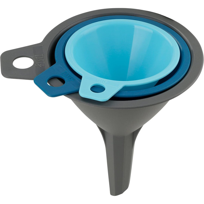 Комплект 3 бр фунии Tasty 678398, 3 размера, Пластмаса, Многоцветен