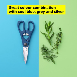 Кухненска ножица Tasty 678410, Отварачка за бутилки, 20 см, Неръждаема стомана, Син