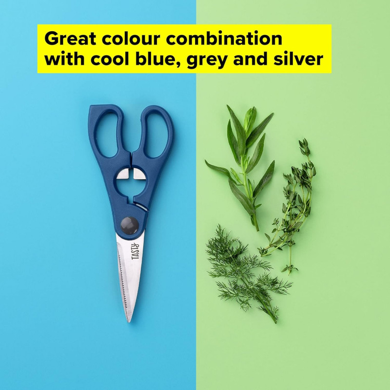 Кухненска ножица Tasty 678410, Отварачка за бутилки, 20 см, Неръждаема стомана, Син