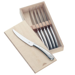 Комплект ножове за пържоли WMF 12.8961.6046, 6 бр, 28.5 см, Полирани, Инокс