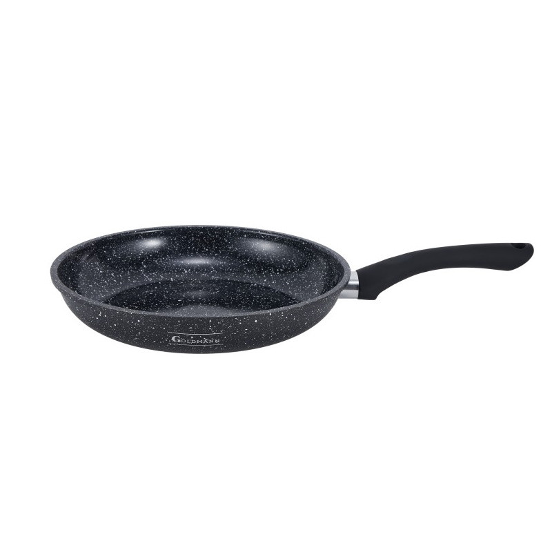 Тиган Goldmann GM 1301-26, 26см, Мраморно покритие, Индукция, Черен