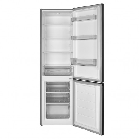 Хладилник с фризер Tesla RC2600HXE, 262Л, Енергиен клас Е, Автоматично размразяване, Осветление, Инокс