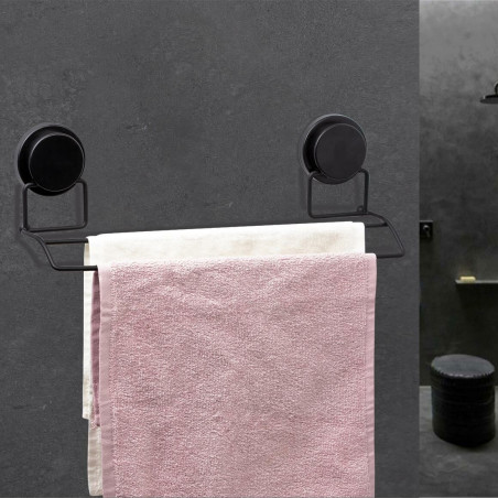 Поставка за кърпа Metalife MGS-706, 40х11х11 см, Черен