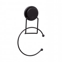 Закачалка за кърпа Metalife MGS-707, Халка, 25х15х4.5 см, Черен