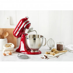 Планетарен миксер Artisan Elegance KitchenAid 5KSM185PSEER, 300W, 4.8 л, Direct drive, 10 скорости, Червен