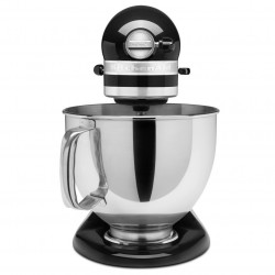 Планетарен миксер Artisan Elegance KitchenAid 5KSM175PSEOB, 300 W, 4.8 л, Direct drive, 10 скорости, Onyx Black