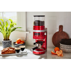 Електрическа кафемелачка Artisan KitchenAid 5KCG8433ECA, 150W, 340 g, 70 степени на смилане, Автоматично изключване, Apple Candy Red