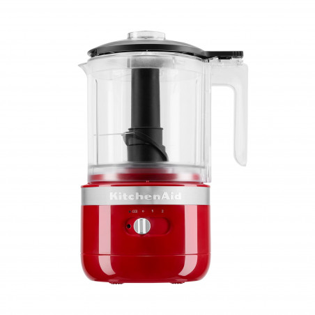 Акумулаторен чопър KitchenAid 5KFCB519EER, 12 V, 1.18 л, 3500 rpm/min, 2 скорости + Pulse, Без BPA, Empire Red