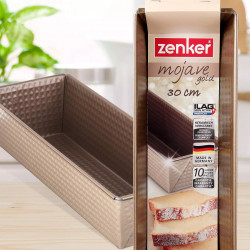 Форма за печене Zenker 7355, Правоъгълна, 30 см, ILAG Premium керамично покритие, Златист