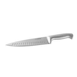 Готварски нож Сантоку Fackelmann 40406, Неръждаема стомана, 20/34 см, Сив