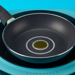 Тиган Tasty Go Green 678574, 20 см, Система за дозиране на олио, Алуминий, Незалепващо покритие, Зелен